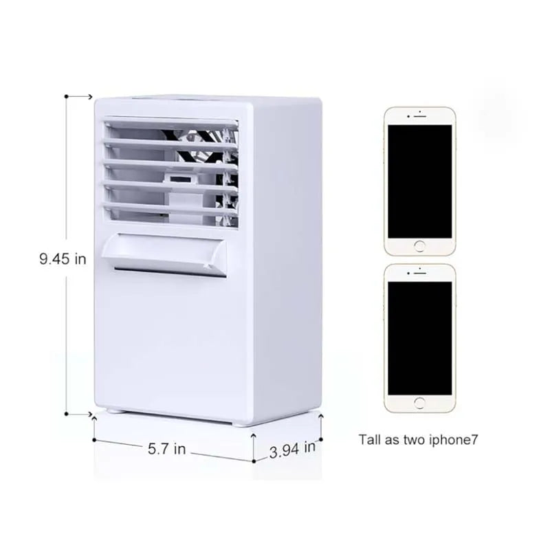 3-in-1 Mini Portable Air Conditioner Misting Humidifier Purifier