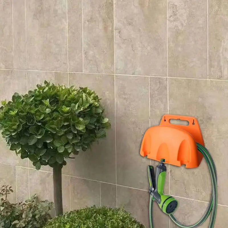 Wall Mounted Garden Hose Hanger With Storage