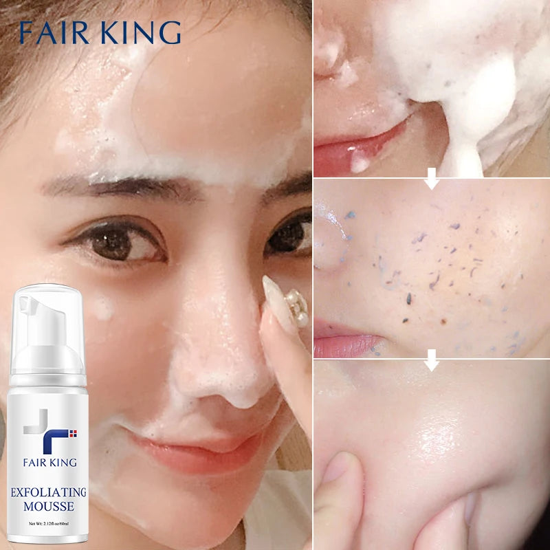 Facial Exfoliating Mousse Peeling Gel Face Scrub All Skin Types Moisturizing