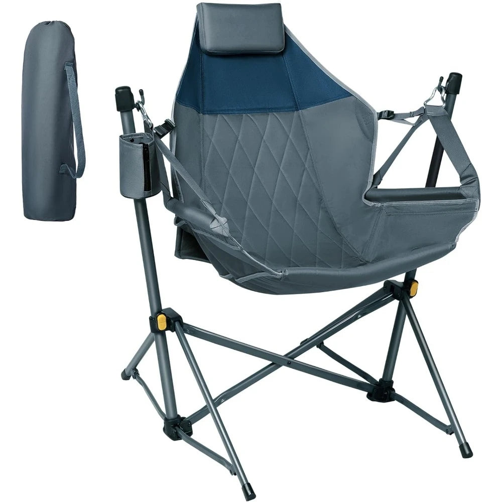 Hammock Camping Chair with Adjustable Backrest, Supports 300lbs