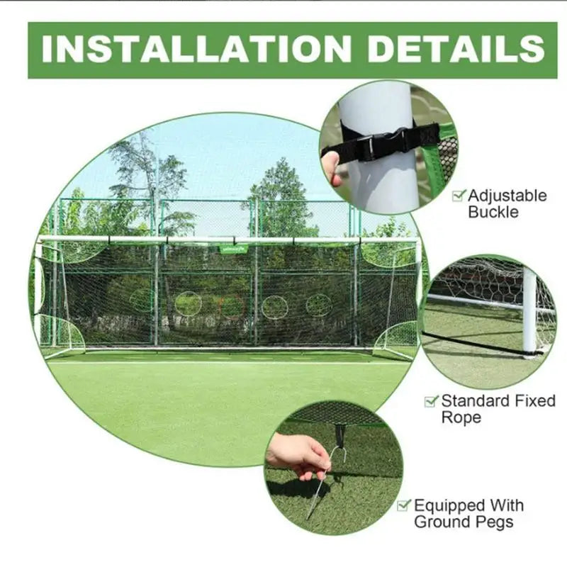 1/3 Hole Detachable Soccer Goal Training Net