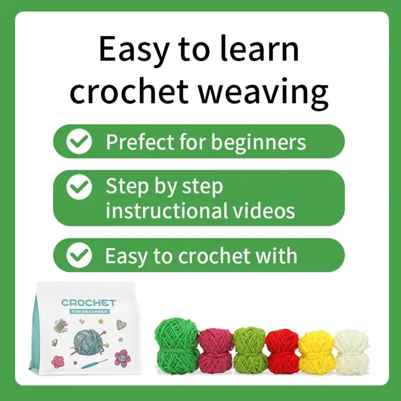 Cute Vegetable Crochet Kit for Beginners  with Detailed Instructions and Video Tutorials