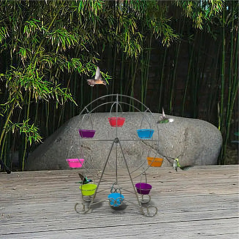 Rotating Ferris Wheel Bird Feeder