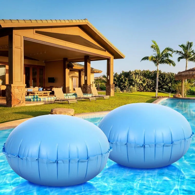 8 Pieces Pool Air Pillows for Above Ground Winter Pool Covers, 4 x 4 ft Round