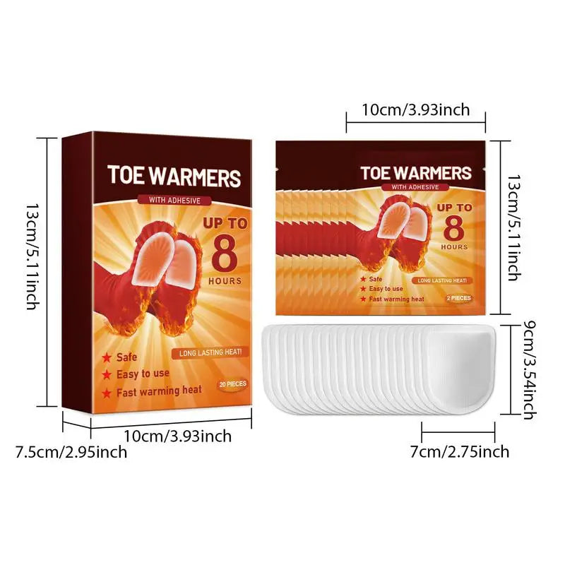 Fast-Heating Insole Foot Warmer Non-Woven Self-Heating For Jogging Hiking Fishing Winter Cold