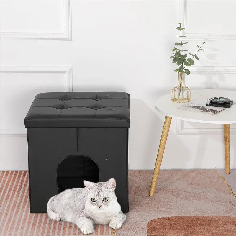 Cat Litter Box Enclosure Dog Proof Waterproof Inside/Easy Clean