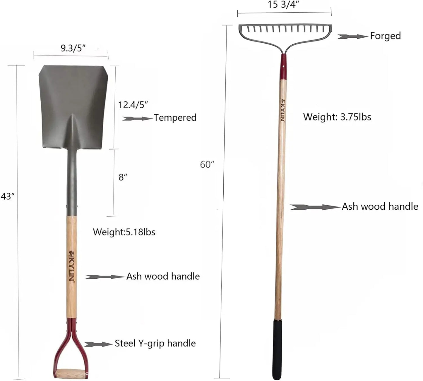 14-Gauge Heavy Duty Forged Garden Tools